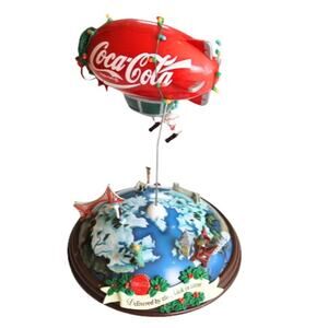 Collectible Christmas Santa Blimp Musical Action Coca Cola Buy The World A Coke